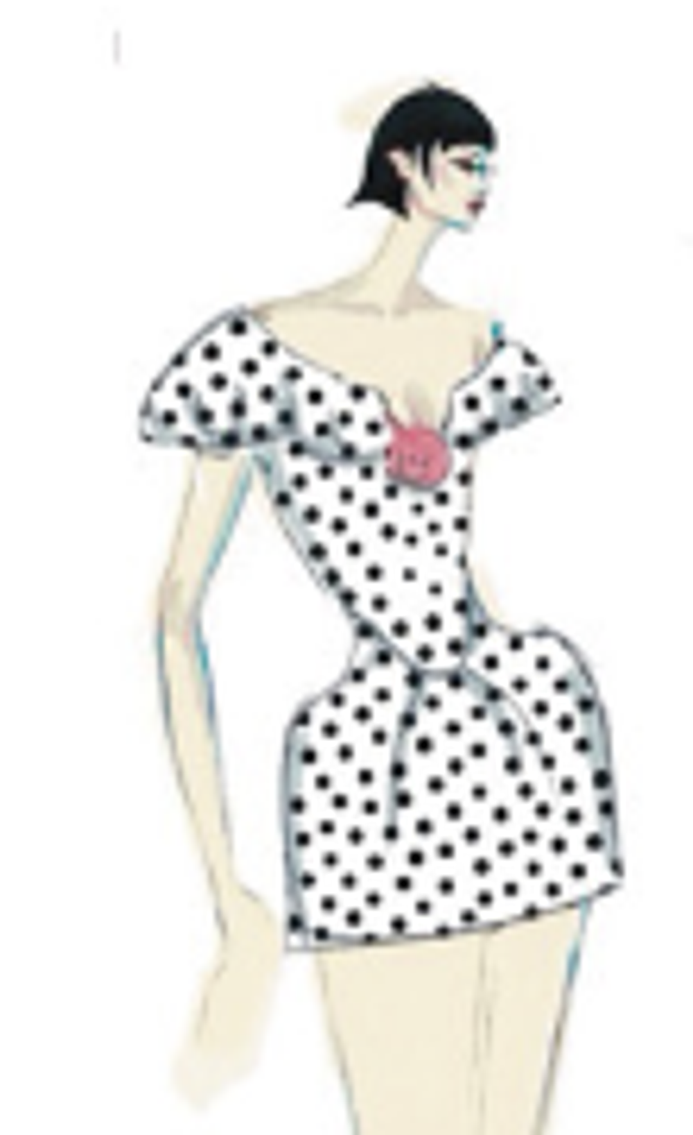 Платье корсетное мини из атласа с цветком из шифона