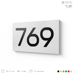 Номер на дверь 769, табличка на дверь для офиса, квартиры, кабинета, аудитории, склада, белая 120х70 мм, Айдентика Технолоджи