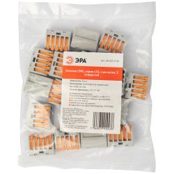 Клемма ЭРА серия 415 с рычагом 5 отверстий 0.08-2.5мм2 упаковка 20 шт