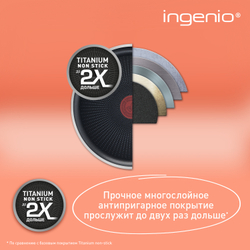 Набор посуды Tefal Ingenio Emotion из 5 предметов 16/20/22/28 см L897S574