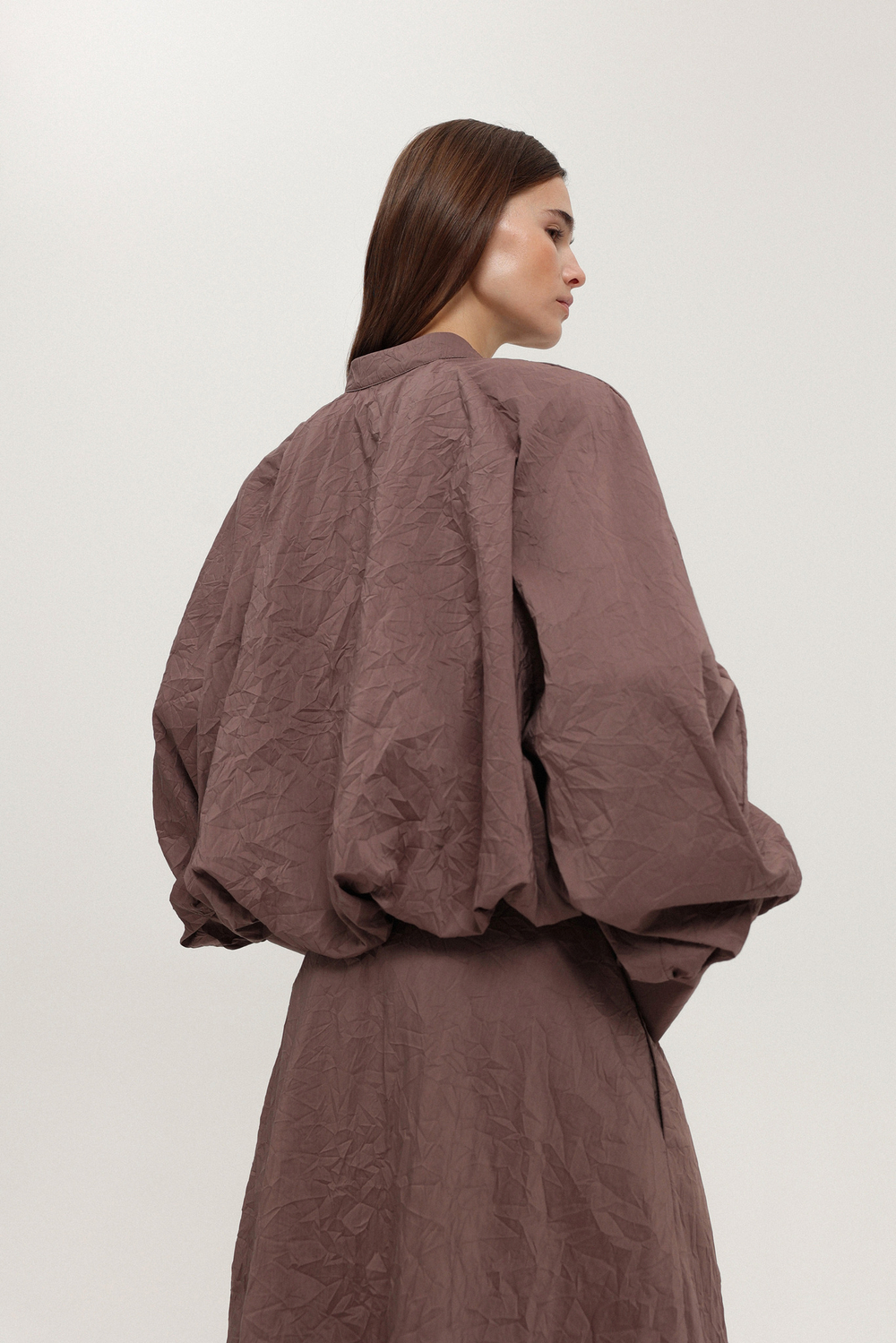 Рубашка из жатого хлопка