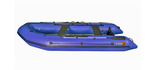 Лодка ПВХ X-River Rocky 355 НДВД + усиленное дно и баллон, синий/фурнитура черная увеличенный транец