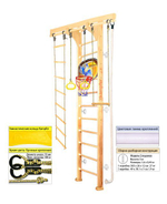 Шведская стенка Kampfer Wooden Ladder Wall Basketball Shield 3м с матом