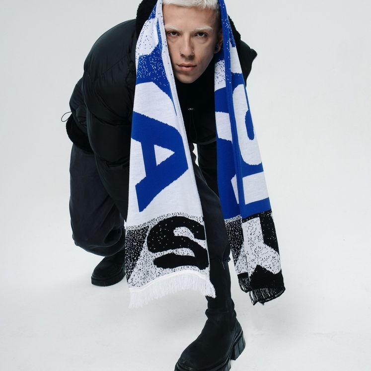 Шарф ISSAYA Deconstruction, синий