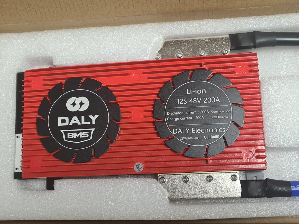 Плата контроля BMS Li-ion 12S 48V 200A