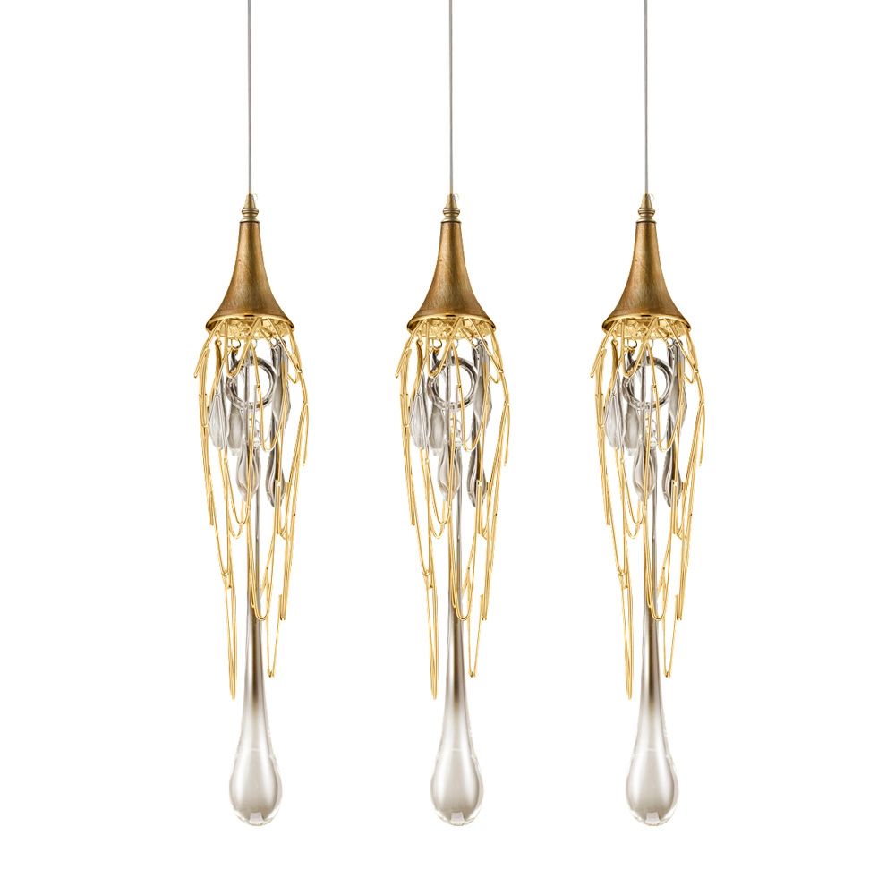 Подвесной светильник Goddess Tears 3 gold