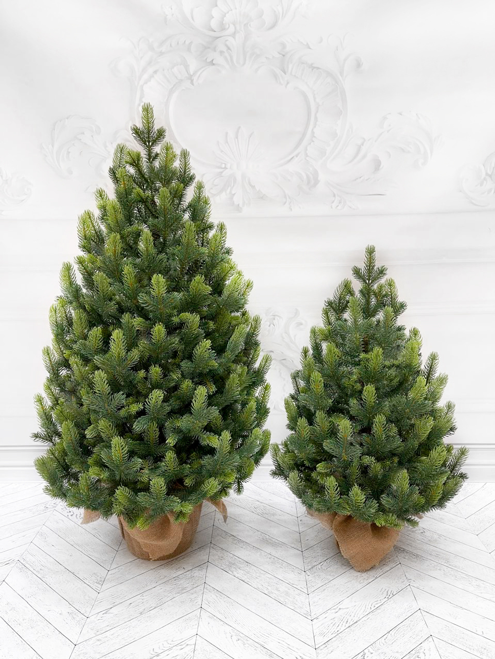 Ель TreeDeLuxe Кремлевская премиум 100 % литая 90см в мешочке зеленая