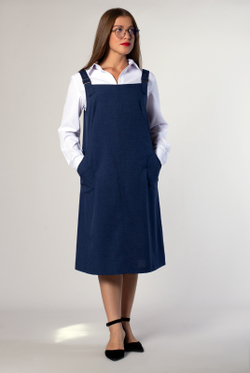 Сарафан женский 4104зп, темно-синий #38ТС084104зп