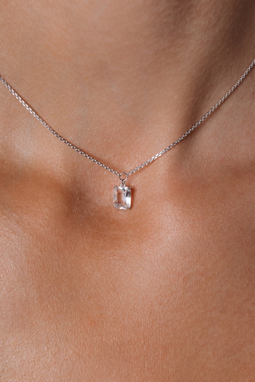 Колье - чокер с горным хрусталем