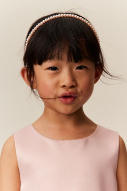 H&M Платье из полупрозрачной ткани, розовый