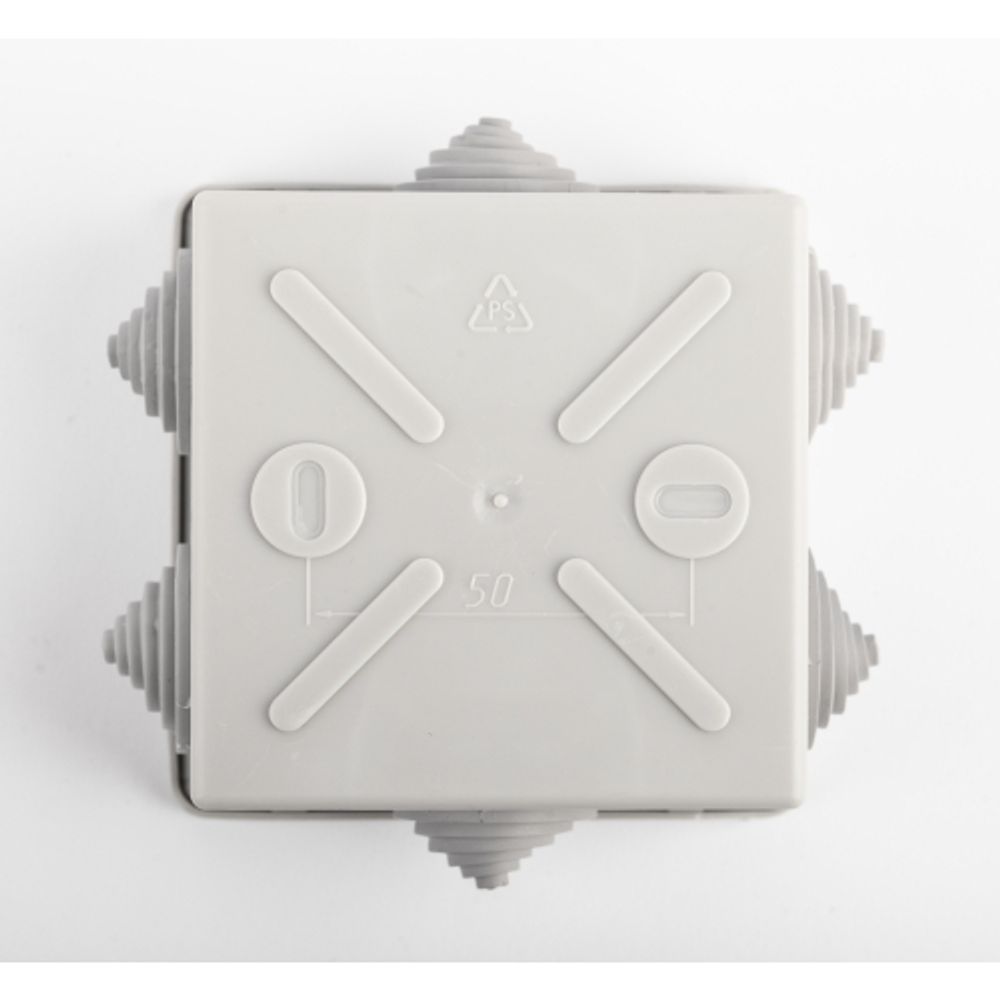 Коробка уравнивания потенциалов ЭРА KUPR-85-85-40 серая 85х85х40мм, шина 6х9, 8 групп IP44