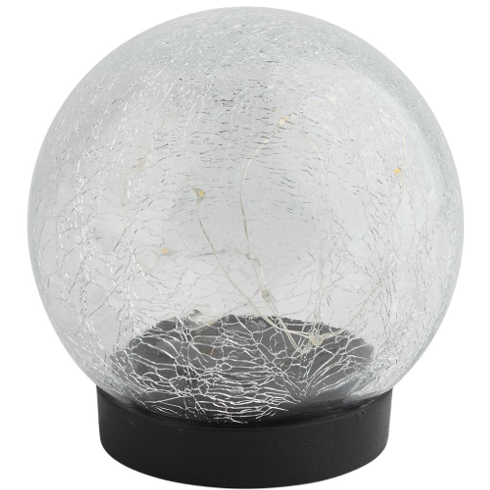 ERASF012-24 ЭРА Садовый светильник Шар на солнечной батарее, 15 LED 15 cм