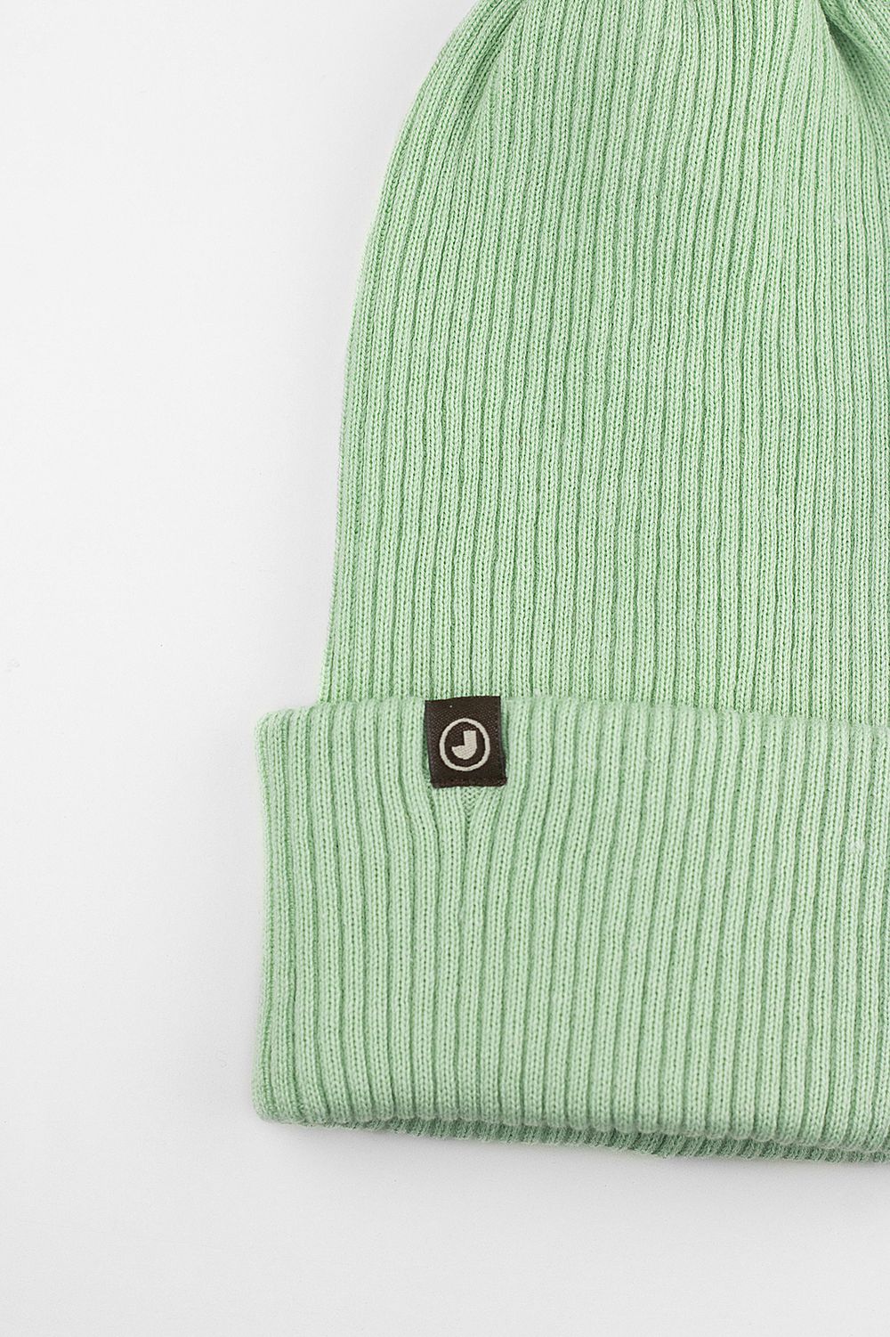 Шапка вязаная-резинка хлопковая КЭП(Шалфей)