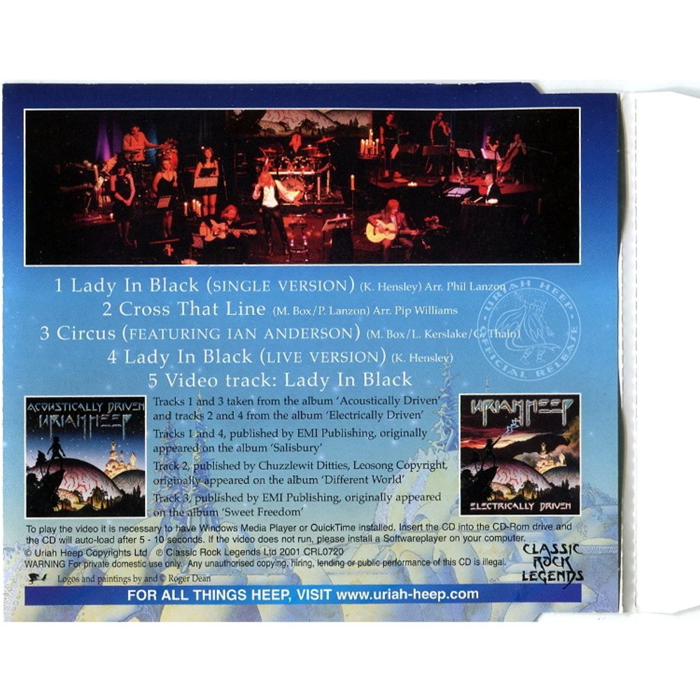 Uriah Heep / Lady In Black (CD Single)