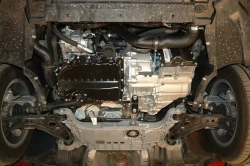 Защита картера двигателя, КПП (2 мм, сталь) для Volkswagen Passat B7 2011-2015 (V = 1.4; 1.8TSI MT/AT) Sheriff.26.2060
