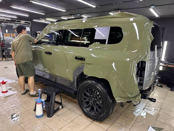 Carbins Color PPF Cyber Grey CR 01K хаки зеленая цветная полиуретановая защитная антигравийная пленка