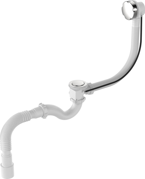 СИФОН ДЛЯ ВАННЫ 1 1/2Х40 AQUANT С ВЫПУСК И ПЕРЕЛ С Г.Т 40Х40/50 ПОЛУАВТОМАТ