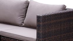 Комплект плетеной мебели  AFM-825AL Brown