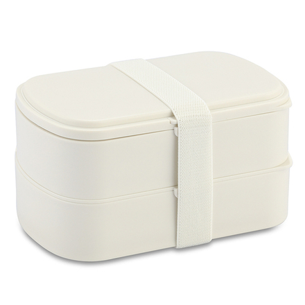 Ланч-бокс с приборами Food Time, 1 л, молочный