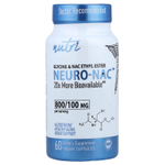 Nutri, NEURO-NAC ™, этиловый эфир глицина и NAC, 60 веганских капсул