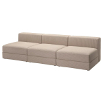 4-местный диван - IKEA JÄTTEBO/JATTEBO/ЯТТЕБО ИКЕА, 71х95х285 см, бежевый