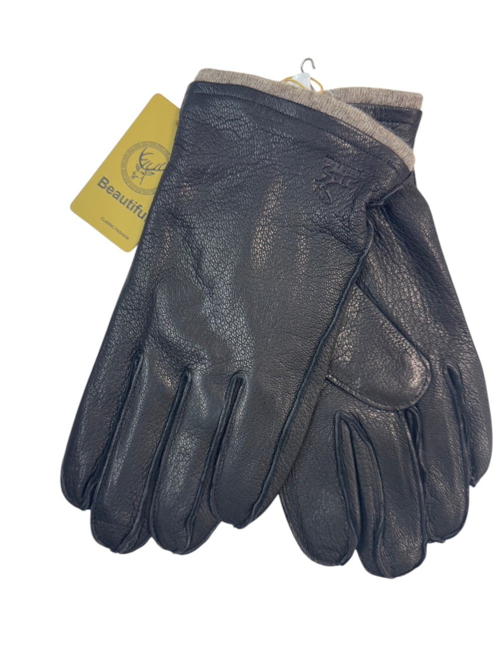 Перчатки. Мужские. Материал верха: Кожа оленя. Подклад: Шерсть-трикотаж. 5 шт в упаковке.