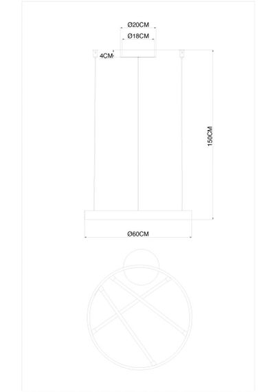 Подвесной светодиодный светильник Arte Lamp Ricco A1874SP-32BK