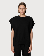RICK OWENS DRKSHDW СВИТШОТ БЕЗ РУКАВОВ ЧЕРНЫЙ ЖЕНСКИЙ HOLLYWOOD JUMBO TATLIN