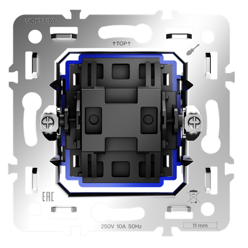 Механизм перекрестного переключателя одноклавишного 10А, S70