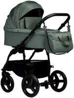 Детская коляска Indigo Impulse Eco 3 в 1 с автокреслом Avionaut Cosmo Grey Ie01 шалфей кожа/шалфей