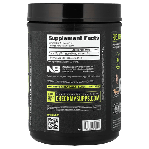 NutraBio, Performance, микронизированный моногидрат креатина, 1000 г (35,3 унции)