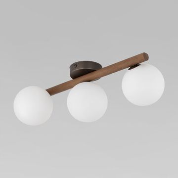 Потолочный светильник со стеклянными плафонами 3*G9 10269 коричневый Estera Wood TK Lighting