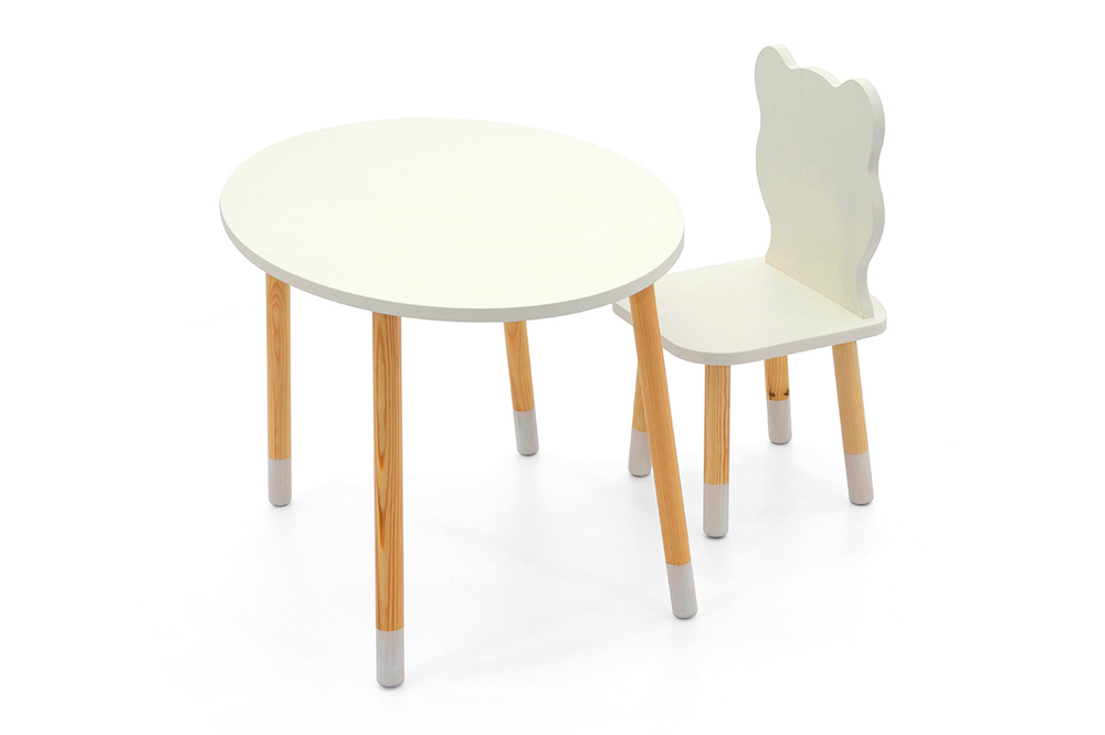 Детский стол Бельмарко Stumpa овал белый