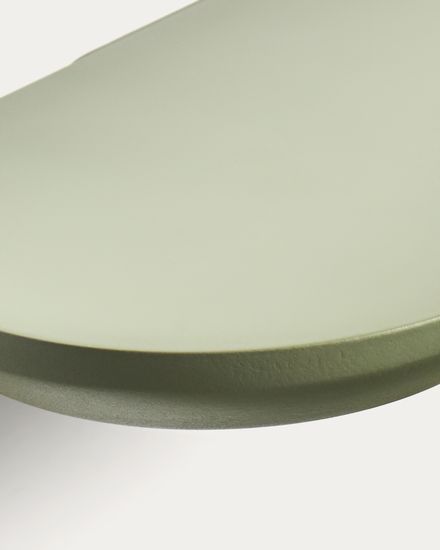 Комплект из 2 полок Arely из МДФ с зеленым лаковым покрытием, 35 см/55 см