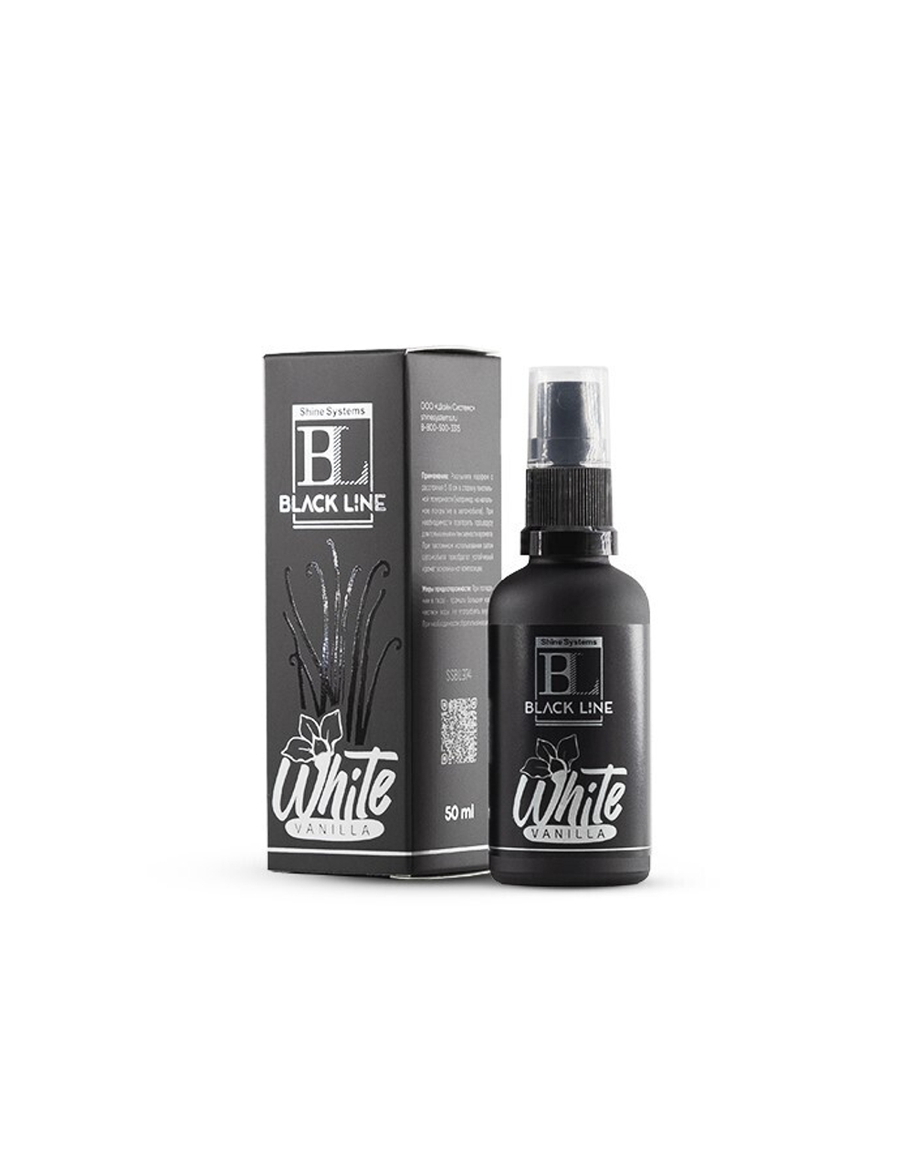 Shine Systems Black Line White Vanilla - ароматизатор для авто и дома, 50 мл