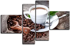 Модульная картина "Кофейное утро"