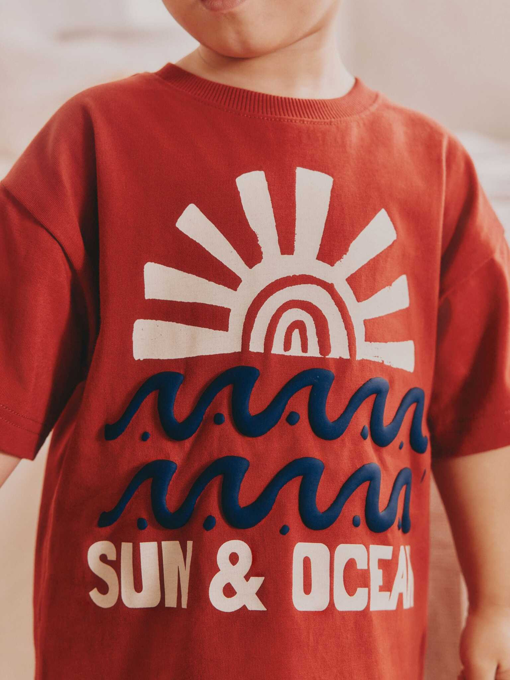 Пижама для мальчика Next AK0-016, 3 шт., Синий, Бежевый, Кирпичный