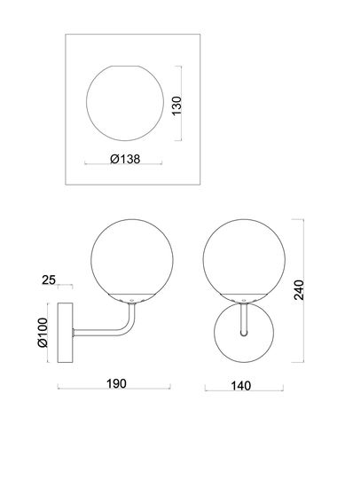 Настенный светильник (бра) Freya FR8016WL-01BBS1