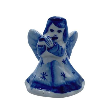 Фигурка Ангелочек с флейтой гжель