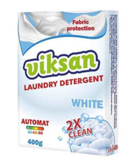 Стиральный порошок "Viksan 2x clean White" Автомат 400г. Аквасан