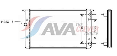 Kular - 01819-KLR - Radiator, engine cooling