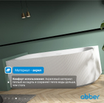 Акриловая ванна ABBER AB9329-1.7 R белая
