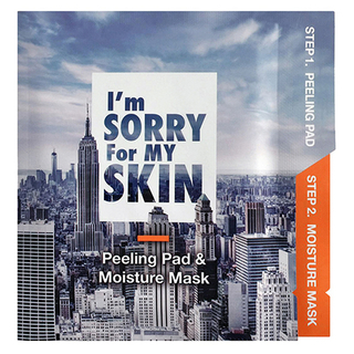 I'm Sorry For My Skin Набор для увлажнения кожи лица - Peeling and moisture mask, 22мл