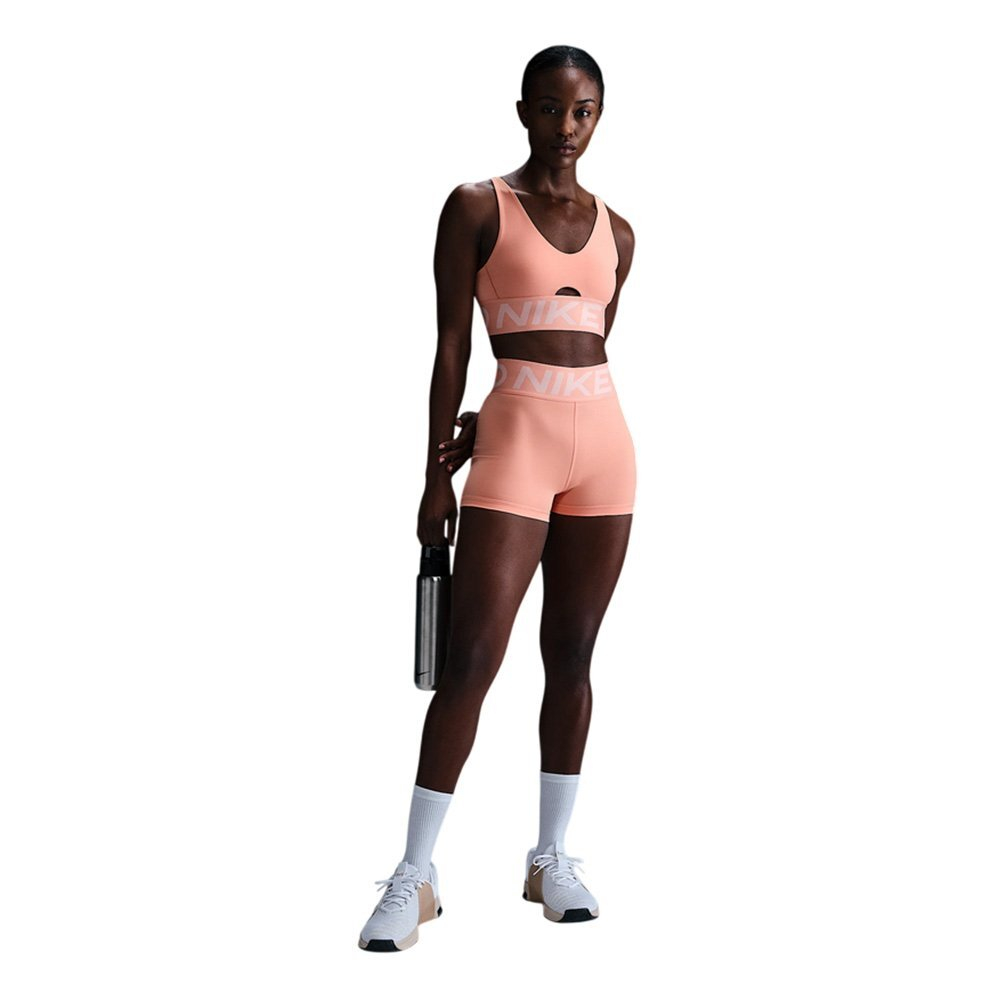 Спортивный женский топ Nike Pro Indy Plunge Bra Orange