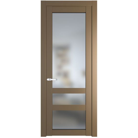 Межкомнатная дверь эмаль Profil Doors 2.5.2PD перламутр золото стекло матовое
