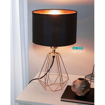 Настольная лампа 1*E14 95787 черный/медный CARLTON 2 Eglo