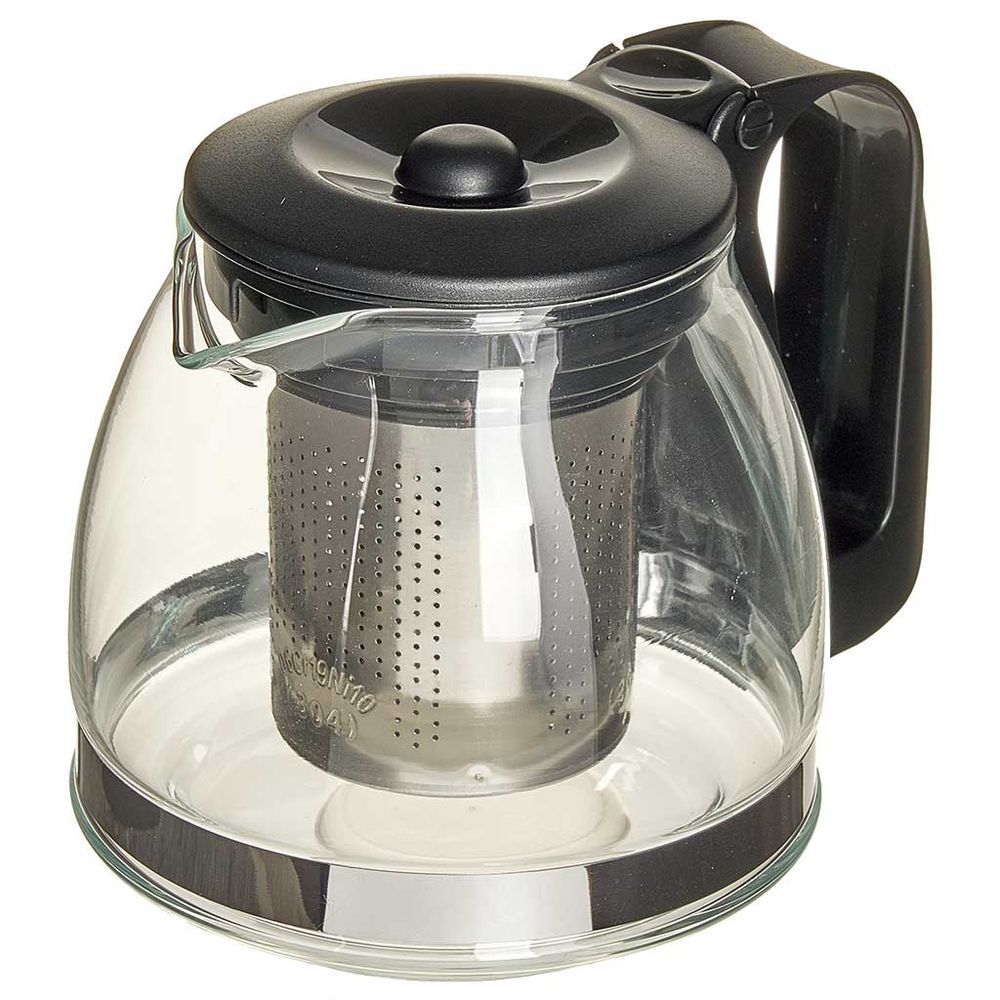 Заварочный чайник 700 мл с фильтром AK-5537 черный