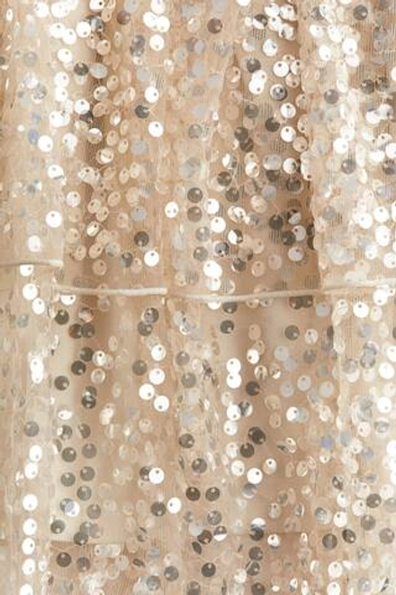 H&M Платье с пайетками, светло-бежевый