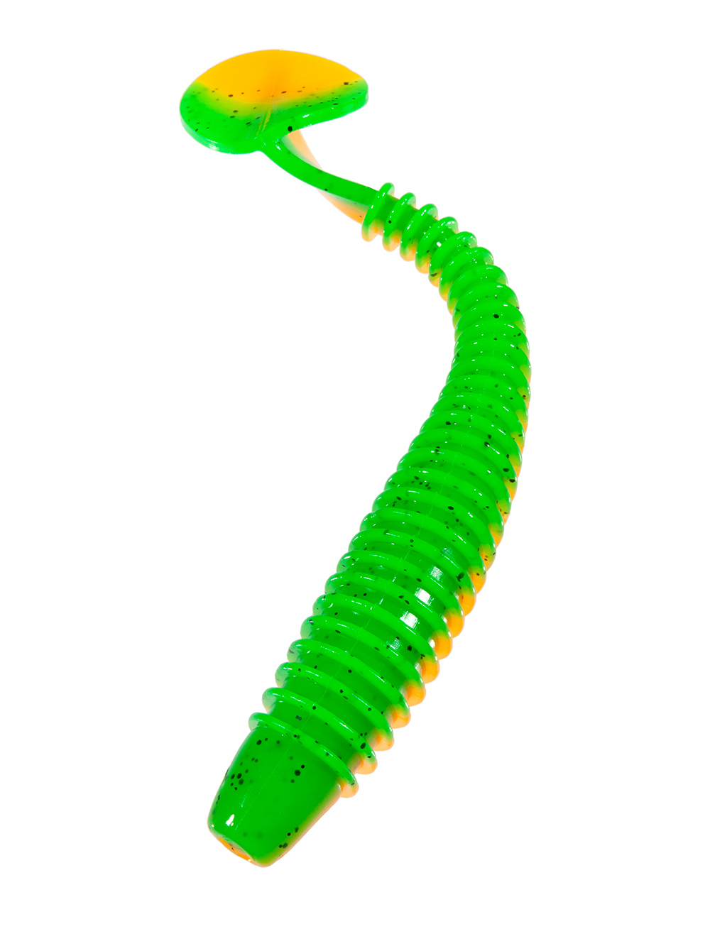 Приманка ZUB-SWING 160мм(6,3")-4шт, (цвет 022) зеленый верх -оранжевый низ