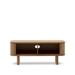 Mailen Тумба под ТВ с 2 дверцами из ясеневого шпона натуральной отделки 120 х 50 см